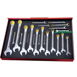 22PC COMBINATION SPANNER SET (3/16" - 1-1/4")  SERIES #13 SW13A/22 TCS