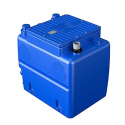 ZEN-BLUEBOXDGBLUE100M - PUMP COLLECTING STATION 250L WITH ZEN-DGBLUE100/2/G40VMG FITTED