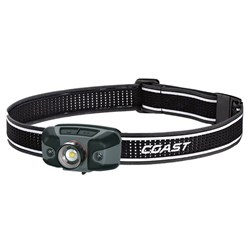 FLX40R - Coast LED Headlamp with Tri-Colour & Twist Focus | 137m Turbo Beam | 800 Lumen | Max 10hr