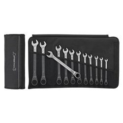 12-Piece Combination Ratcheting Spanner Set in Textile Case (8-19mm) SW17F/12 - 96401712