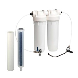 DP Bravo Duo Complete Underbench Kit - 5Mic Poly & Activated Carbon Cartridges