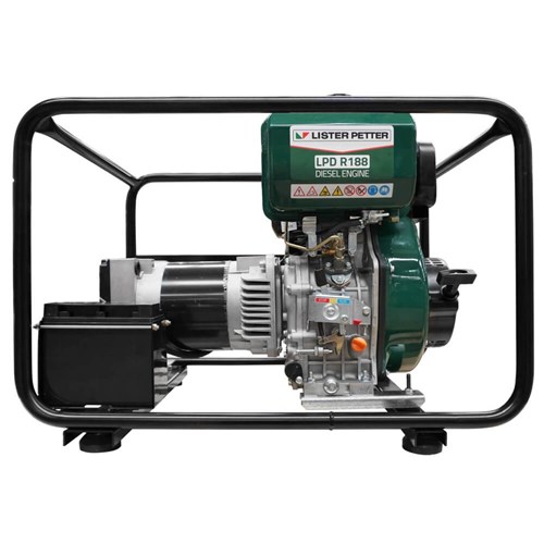 Gentech 7 kVA Lister Powered Diesel Generator with Recoil & E-Start