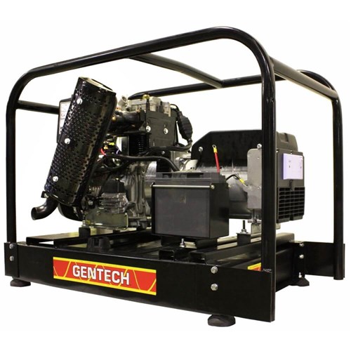 Gentech 8.5 kVA Kohler Powered Diesel Generator with Recoil & E-Start