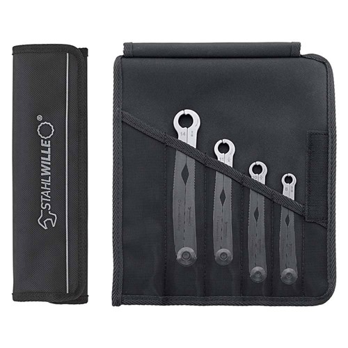 4-Piece FastRatch Ratchet Spanner Set in Textile Case (8-14mm | 5/16 - 9/16