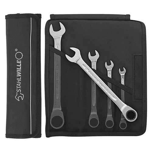 5-Piece Combination Ratcheting Spanner Set in Textile Case (8-19mm) SW17F/5 - 96401705