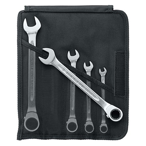 5-Piece Reversible Combination Ratcheting Spanner Set in Textile Case (8-19mm) SW17/5 - 96411705