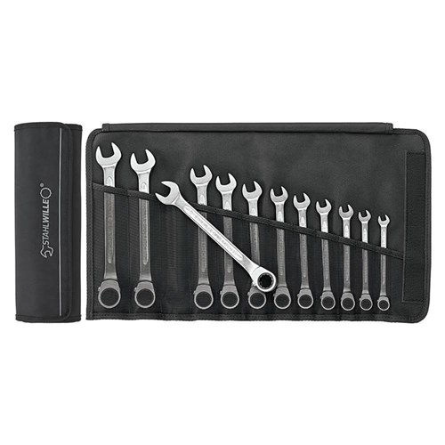 12-Piece Reversible Combination Ratcheting Spanner Set in Textile Case (8-19mm) SW17/12 - 96411712