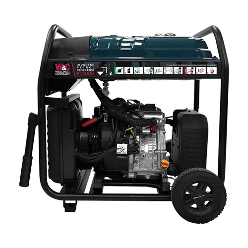 WC-P11250i Welling & Crossley 11.25 kVA (9,000W) Open Frame Inverter Petrol Generator with E-Start