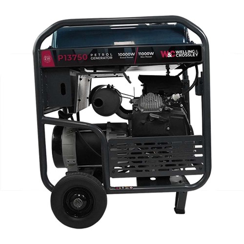 WC-P13750 Welling & Crossley 13.75 kVA (11,000W) Open Frame AVR Petrol Generator with E-Start