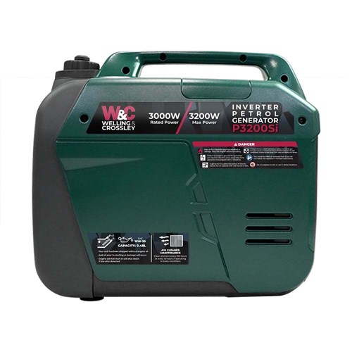 WC-P3200Si Welling & Crossley 3,200W Smart Silent Inverter Petrol Generator