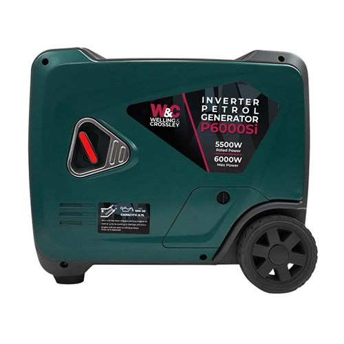 WC-P6000Si Welling & Crossley 6,000W Smart Silent Inverter Petrol Generator with E-Start